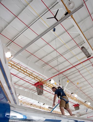 Rigid Lifelines® Fall Protection - Traveling Bridge for Hanger Work